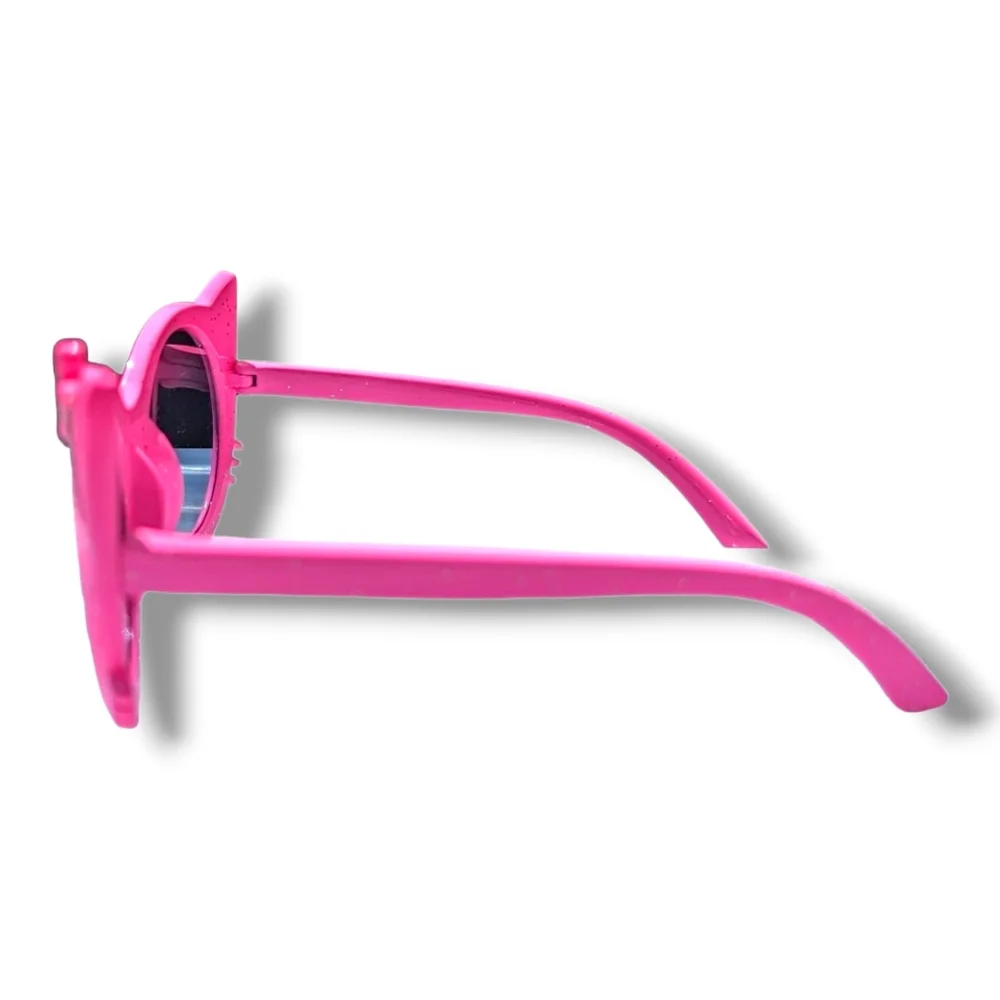 Gymboree Girls Pink W/ Silver Sparkles Cat Sunglasses